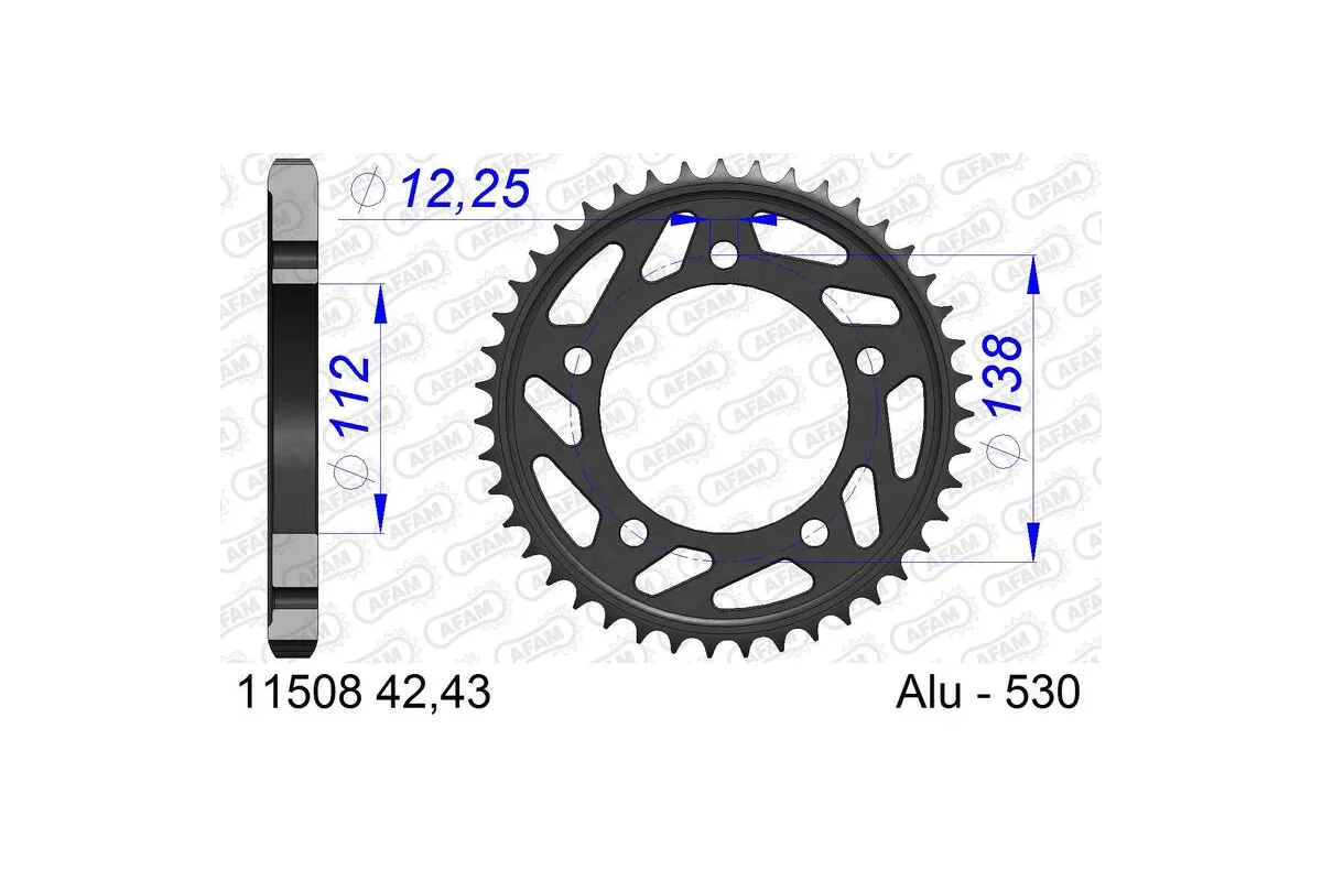 Couronne AFAM alu standard - 530
