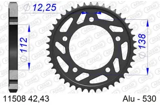Couronne AFAM alu standard - 530