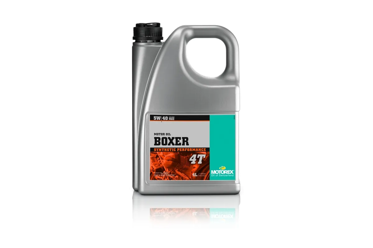 Huile moteur MOTOREX Boxer 4T - 5W40 JASO MA2 - 4L