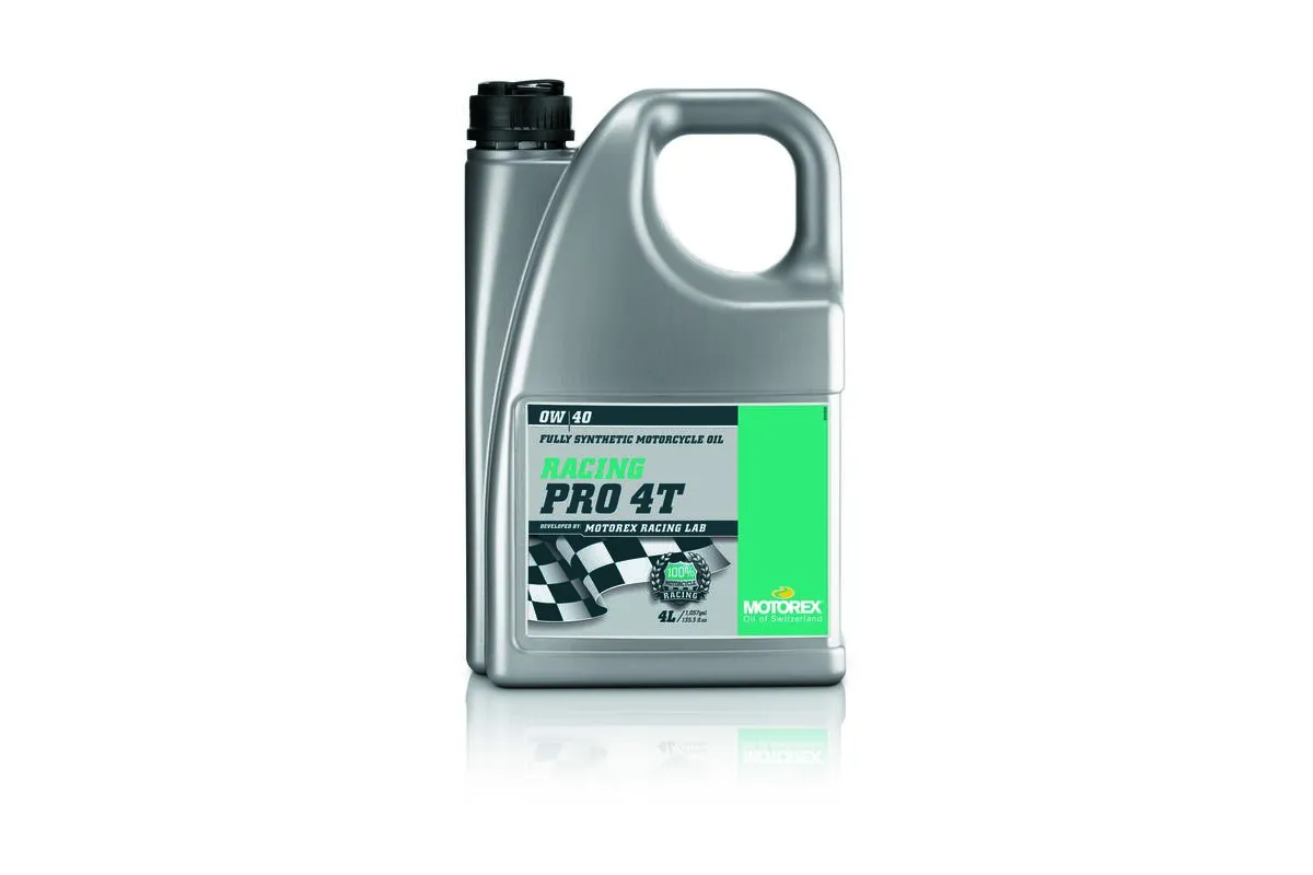 Huile moteur MOTOREX Racing Pro 4T - 0W40 4L