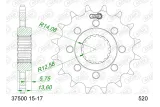 Kit chaîne AFAM 520 XHR4 - 16/43-110 - Couronne acier standard