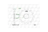 Kit chaîne AFAM 520 XSR4 - 15/48-114 - Couronne acier standard