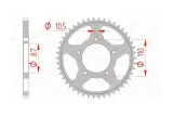 Kit chaîne AFAM 520 XSR4 - 15/46-114 - Couronne acier standard