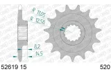 Kit chaîne AFAM 520 XHR4 - 15/42-110 - Couronne acier standard
