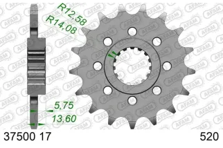 Kit chaîne AFAM 520 XHR4 - 17/43-110 - Couronne acier standard