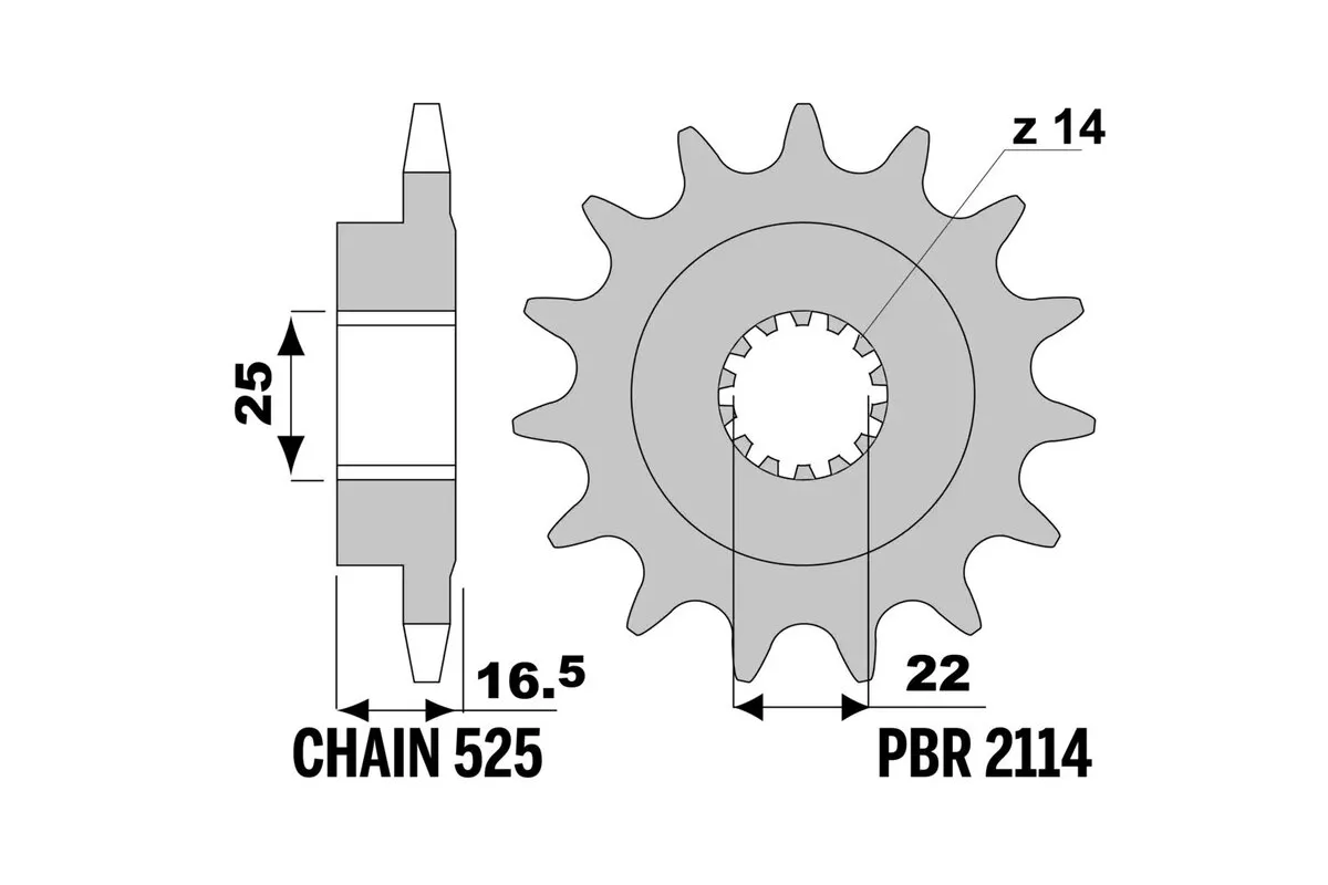 Pignon JT SPROCKETS acier anti-bruit - 525