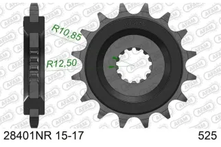 Kit chaîne AFAM 525 XHR4 - 17/47-118 - Couronne acier standard
