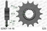 Kit chaîne AFAM 525 XHR4 - 15/42-118 - Couronne acier standard - Necessite un porte couronne AFAM