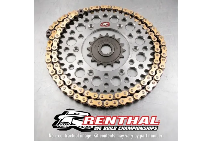 Kit chaîne RENTHAL 520R1 13/51-116 standard - couronne standard