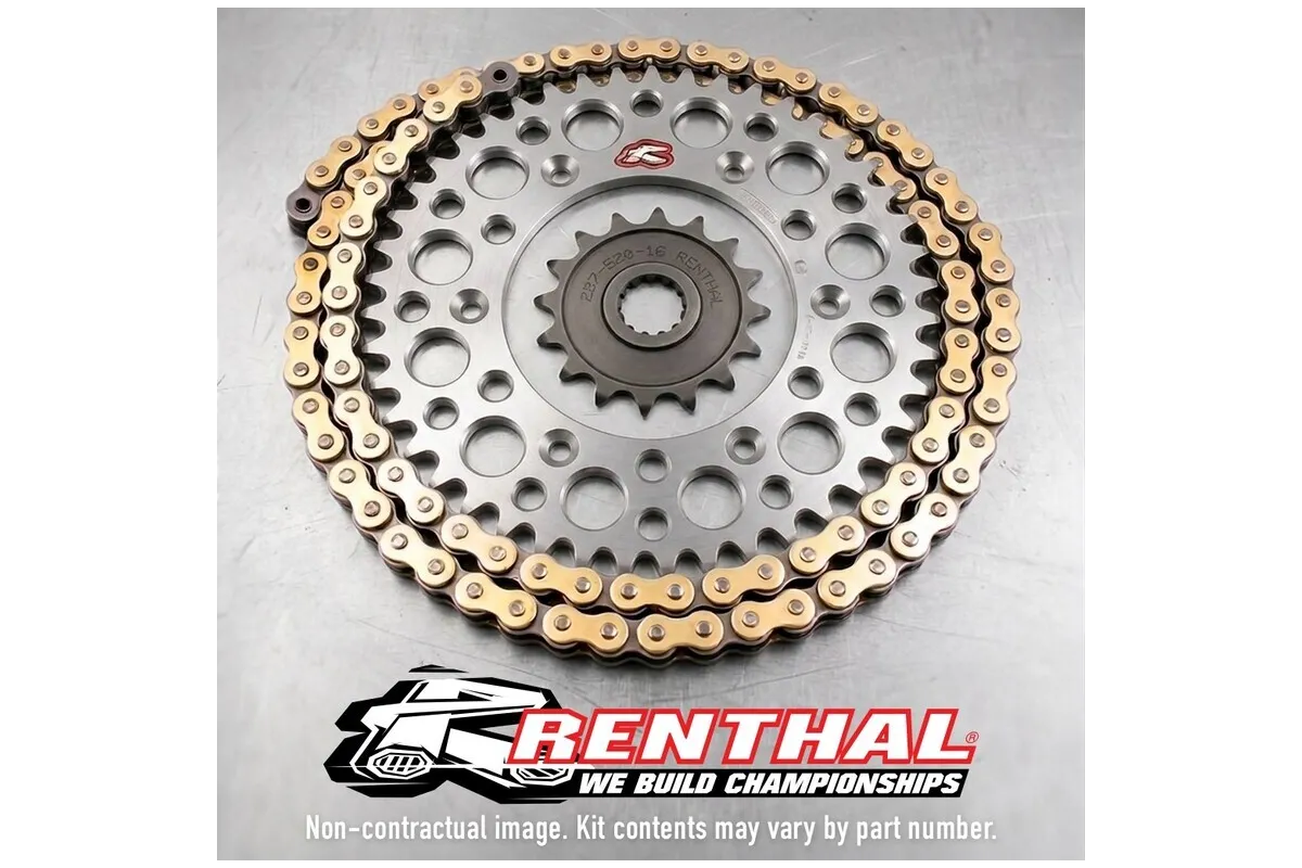 Kit chaîne RENTHAL 520R1 13/51-116 standard - couronne standard
