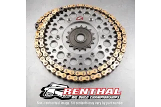 Kit chaîne RENTHAL 520R1 13/51-116 standard - couronne standard