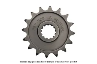 Kit chaîne RENTHAL 520R1 13/51-116 standard - couronne standard