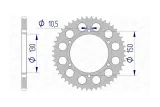 Kit chaîne AFAM 520 XSR4 - 16/46-122 - Couronne alu standard
