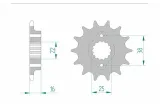 Kit chaîne AFAM 520 XHR4 - 15/41-104 - Couronne acier standard
