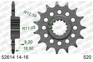 Kit chaîne AFAM 520 XHR4 - 15/42-104 - Couronne alu standard - Necessite un porte couronne AFAM
