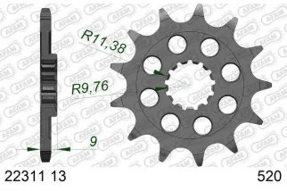Kit chaîne AFAM 520MX6 13/51-114 - couronne standard