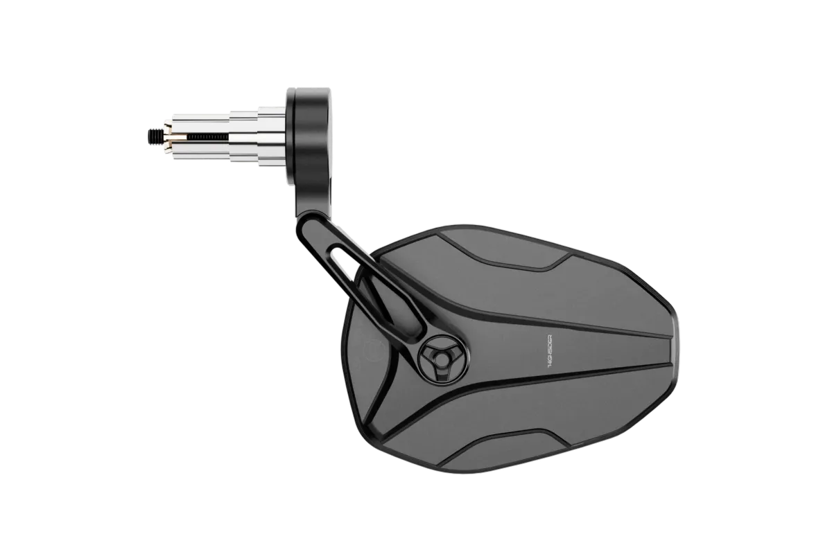 Rétroviseur d'embout de guidon HIGHSIDER pro Victory-Ultra Evo court - la pièce - noir mat