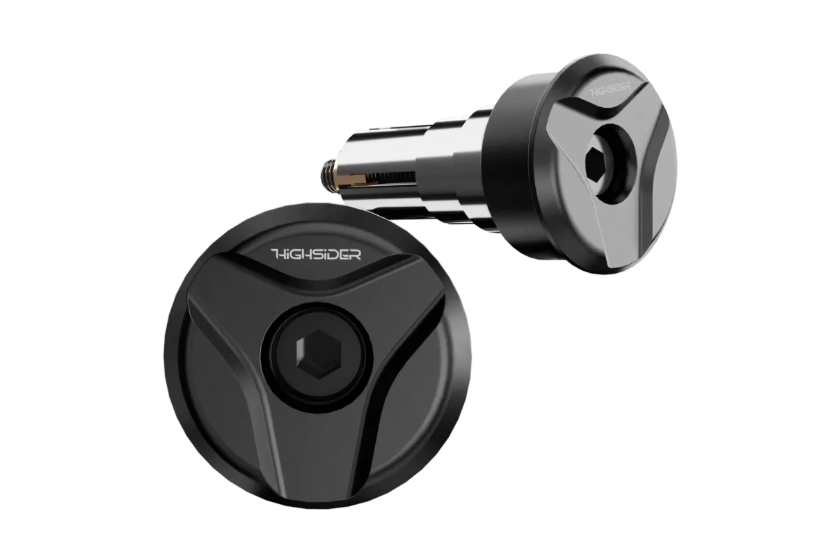 Embouts de guidon HIGHSIDER pro Victory-Ultra LS - noir mat - la paire