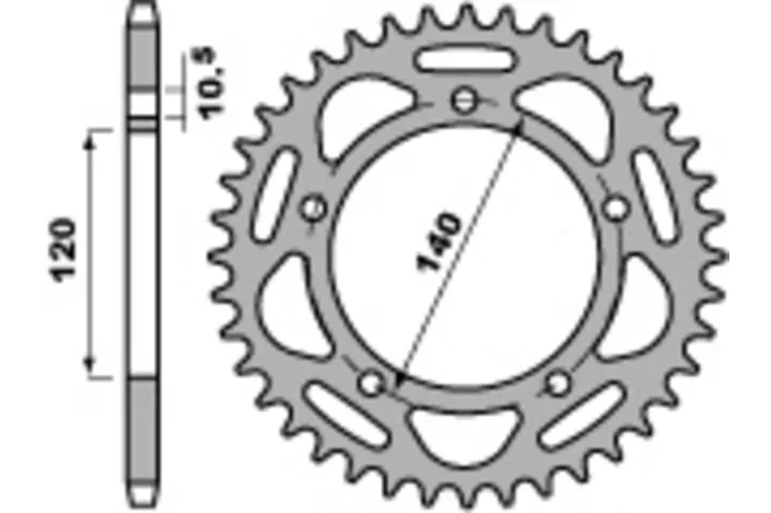 Couronne PBR acier standard - 520