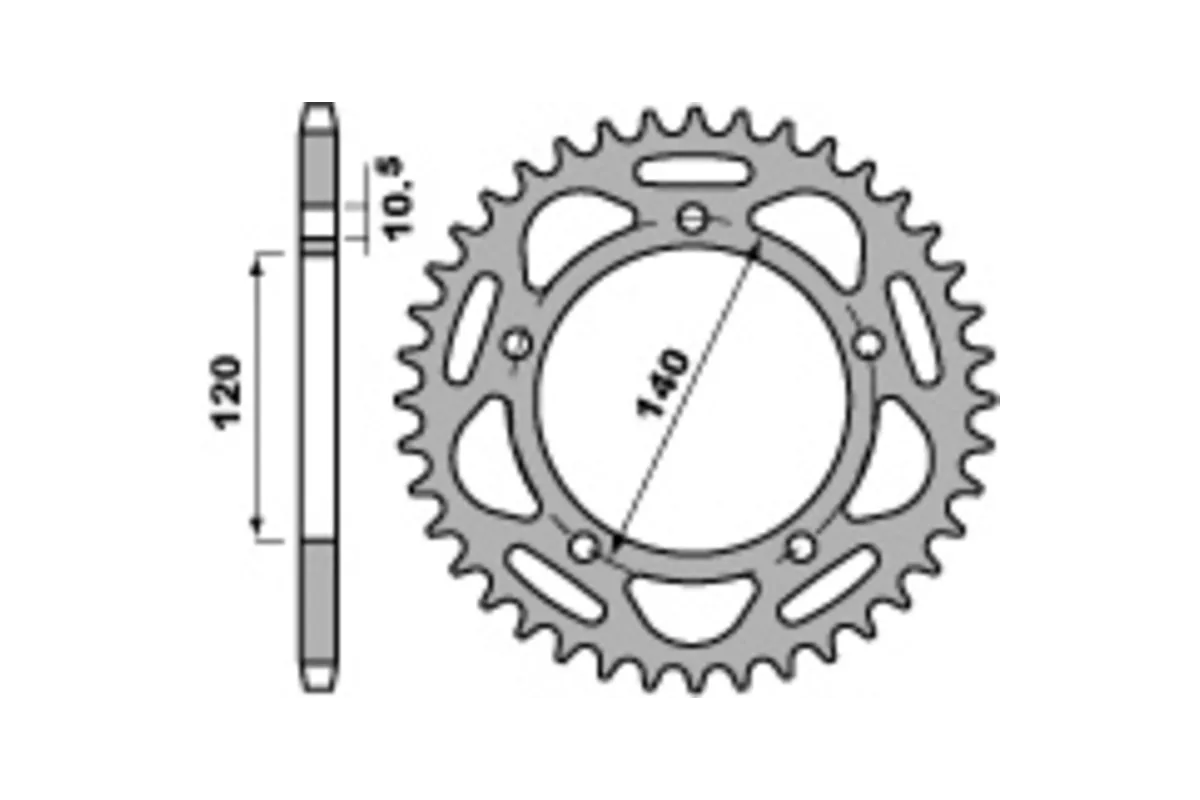 Couronne PBR acier standard - 520