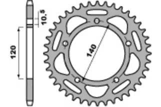 Couronne PBR acier standard - 520