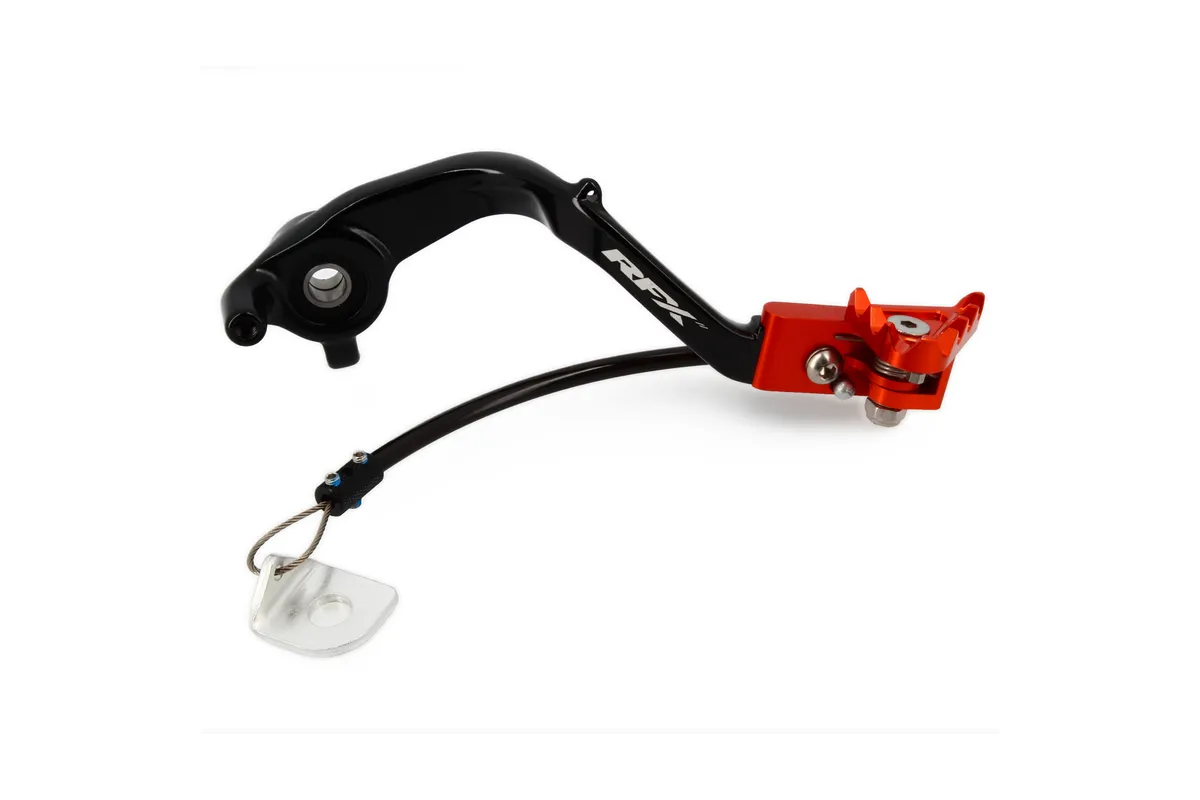 Pédale de frein RFX Pro Series - embout repliable - orange