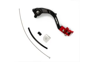 Pédale de frein RFX Pro Series - embout repliable - rouge