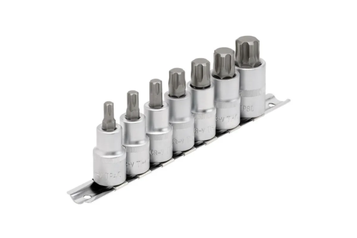 Jeu de douilles Torx DRAPER Expert TX-STAR® Plus 1/2" 55mm - 7 pièces