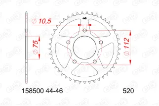 Couronne AFAM acier standard - 518