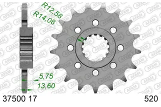 Kit chaîne AFAM 520 XSR - 15/44-106 - Couronne acier standard