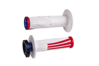 Rêvetements ODI Emig Pro V2 Lock-On - blanc/rouge