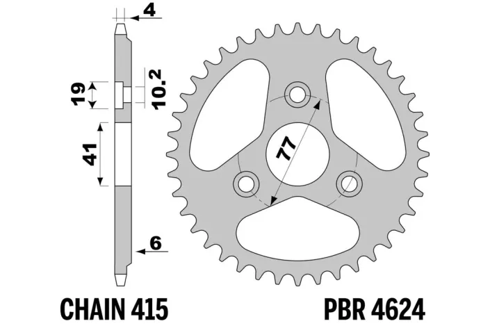 Couronne AFAM alu standard - 415