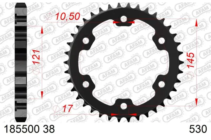Couronne AFAM acier standard - 530
