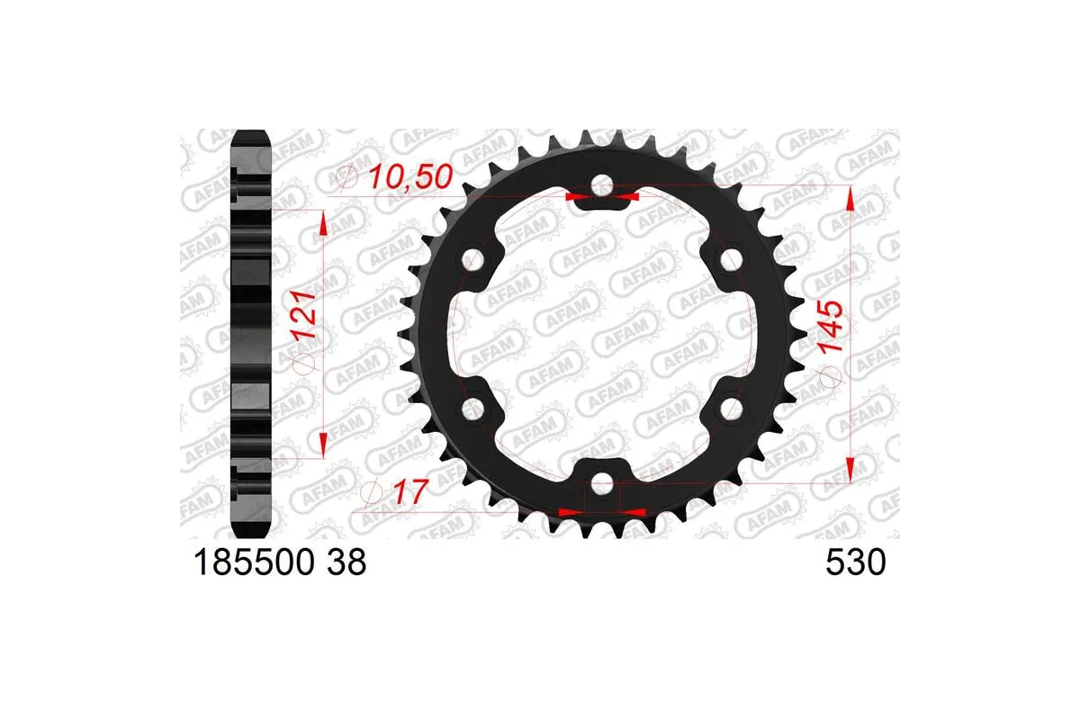 Couronne AFAM acier standard - 530