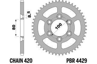 Couronne PBR acier standard 4429 - 420