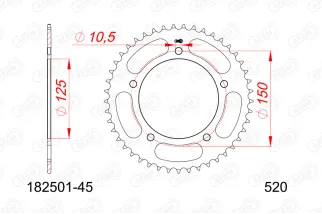 Couronne AFAM acier standard - 520