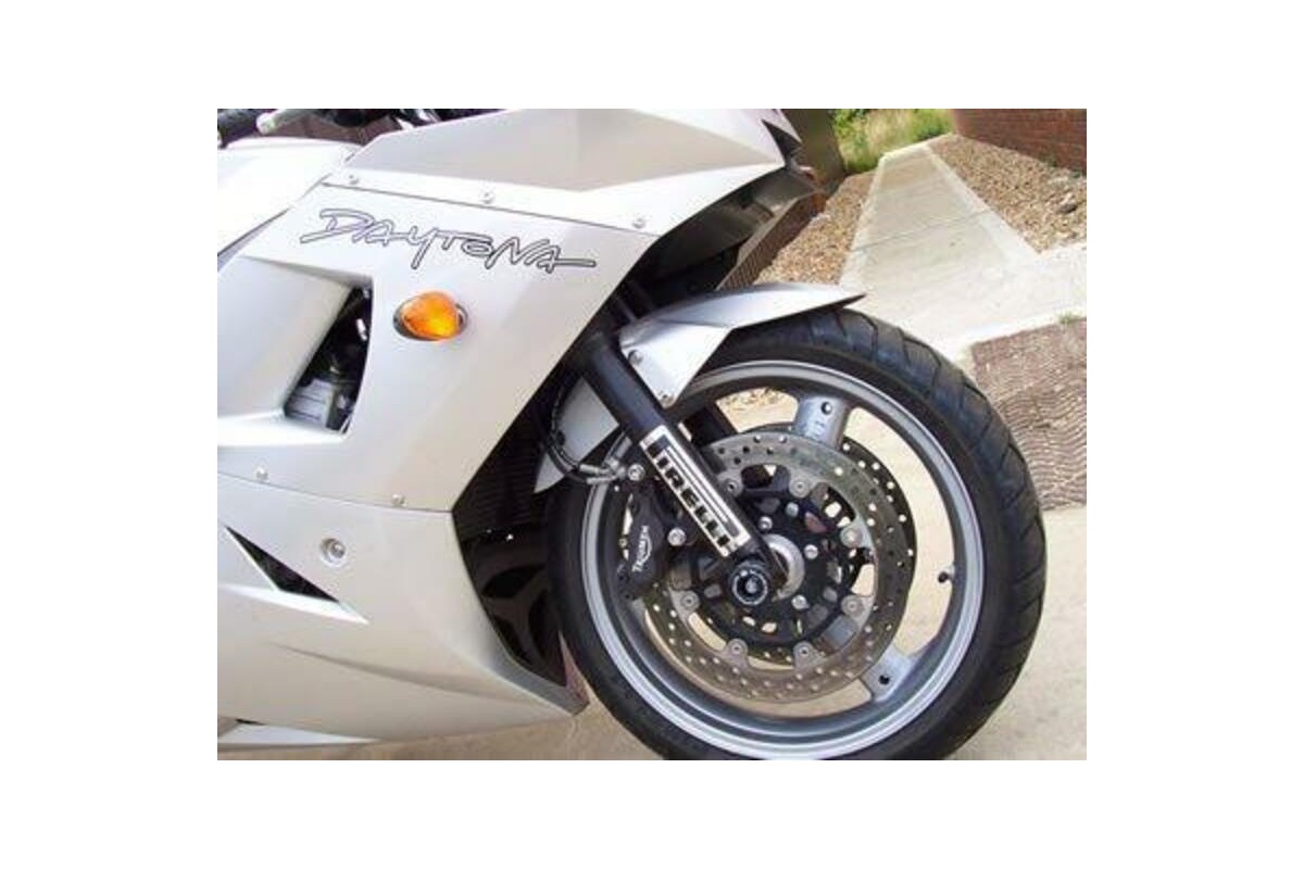 Protection de fourche R&G RACING noir Triumph Speed Four/Daytona 600/650