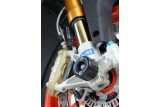 Protection de fourche R&G RACING noir Aprilia Tuono V4