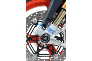 Protection de fourche R&G RACING noir Aprilia Tuono V4