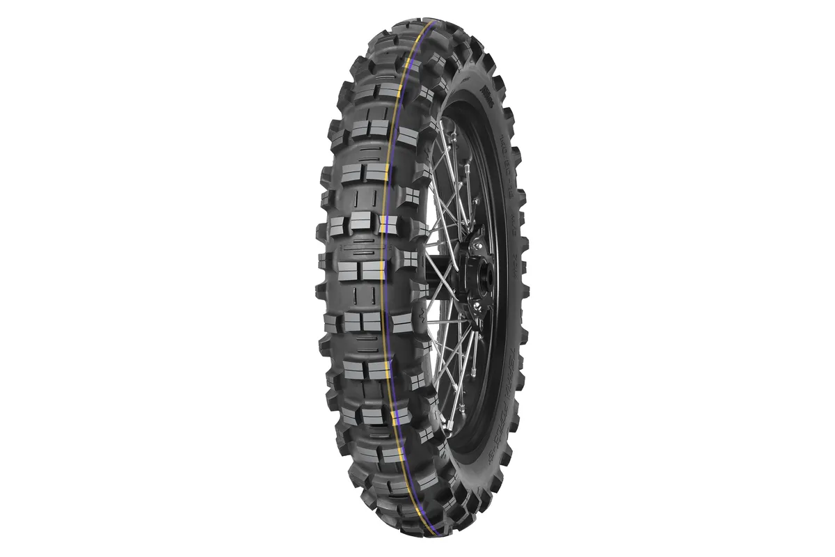 Pneu MITAS TERRA FORCE-EF 140/80-18 70R TT SUPER FAST YELLOW PURPLE
