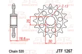 Pignon JT SPROCKETS acier anti-bruit 1267 - 520