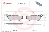 Plaquettes de frein BREMBO métal fritté - 07BB0365