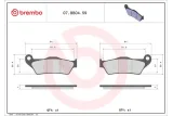 Plaquettes de frein BREMBO métal fritté - 07BB0459