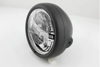 HIGHSIDER pro 5 3/4 inch LED headlight PECOS TYPE 12, matt black, with TFL, side mount