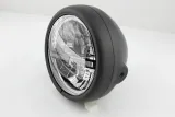 HIGHSIDER pro 5 3/4 inch LED headlight PECOS TYPE 12, matt black, with TFL, side mount