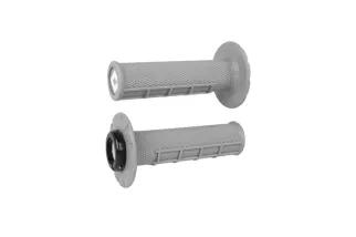 Rêvetements ODI ATV v2.1 Lock-On semi-gaufré - gris/argent