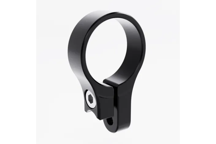 HIGHSIDER pro Clamp For Handlebar End Mirror Stem, Bead Blasted, Black, Piece