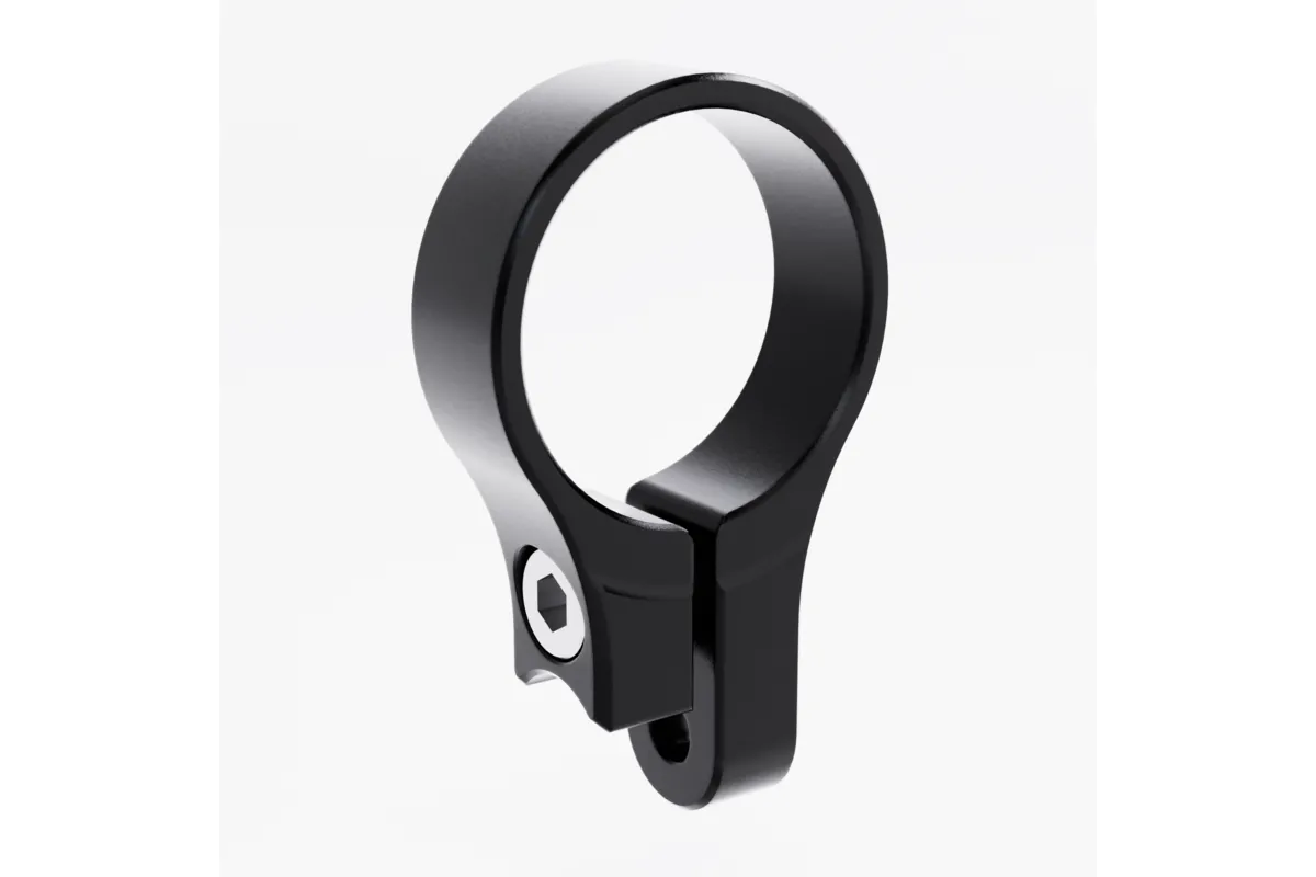 HIGHSIDER pro Clamp For Handlebar End Mirror Stem, Bead Blasted, Black, Piece