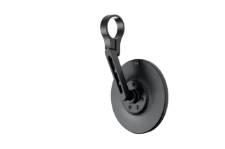 HIGHSIDER pro Clamp For Handlebar End Mirror Stem, Bead Blasted, Black, Piece