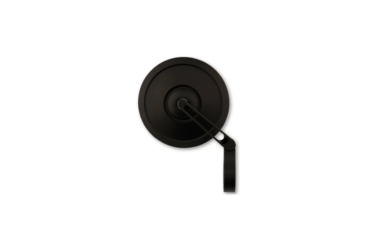 HIGHSIDER pro RETRO handlebar end mirror, short, silk matt, E-approved